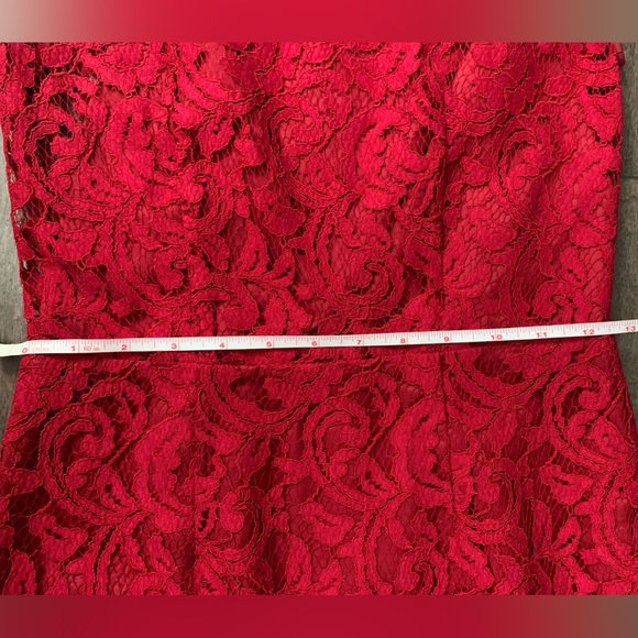 Banana Republic Red Lace Dress - Picture 6 of 11